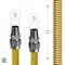 Flextron Gas Line Hose 5/8'' O.D.x30'' Len 1/2" MIP Fittings Yellow Coated Stainless Steel Flexible Connector FTGC-YC12-30A - alternate 4